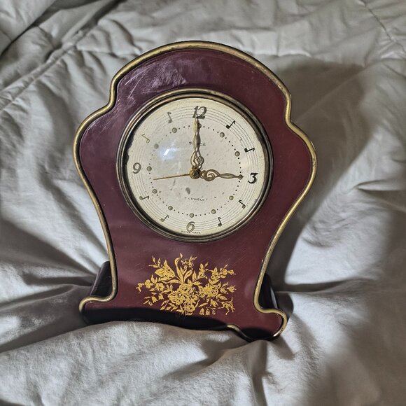 Antique/Vintage Semca 7 Jewels Swiss Made Desk Alarm Clock - Fully Functional! - Picture 1 of 3